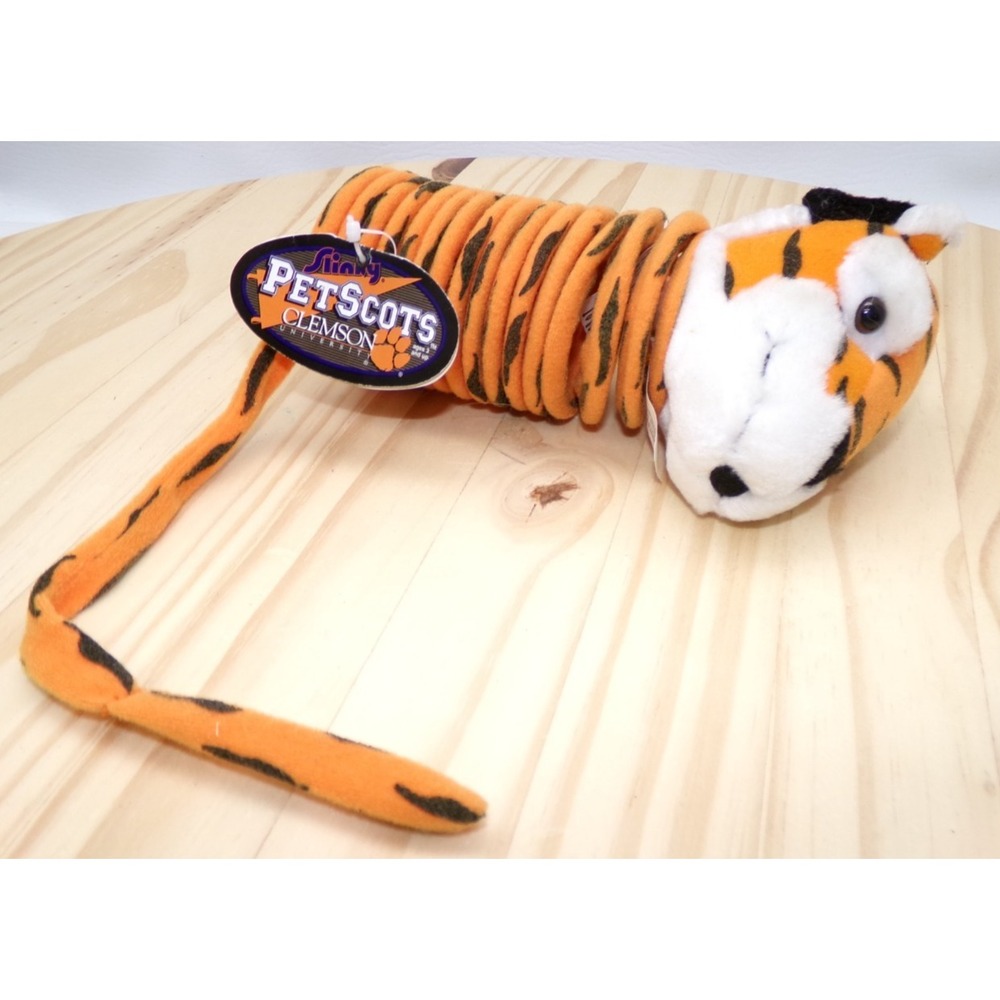 Vintage Slinky Petscots Clemson Tigers University 2000 Spring Toy New with Tags